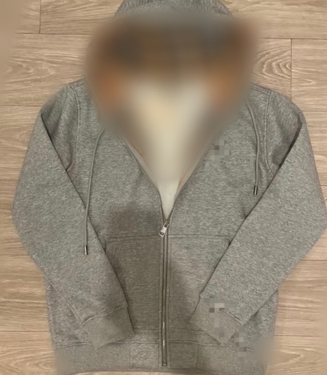 Zip up grey